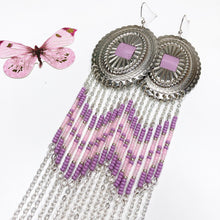 Load image into Gallery viewer, Spring Bloom Large Statement Earrings - Lilac Pink
