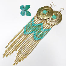 Load image into Gallery viewer, Spring Bloom Large Statement Earrings - Robin Egg Blue