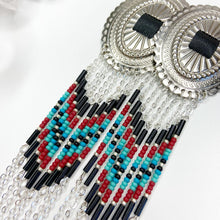 Load image into Gallery viewer, Summer Solstice  Statement Earrings - Silver/Mixed