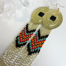 Load image into Gallery viewer, Summer Solstice  Statement Earrings - Gold