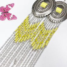 Load image into Gallery viewer, Spring Bloom Large Statement Earrings - Yellow