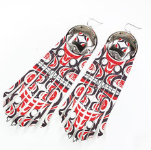 Load image into Gallery viewer, Desert Skies Printed Fringe Earrings