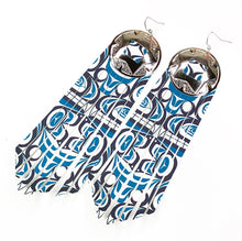 Load image into Gallery viewer, Desert Skies Printed Fringe Earrings