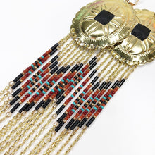 Load image into Gallery viewer, Desert Skies Large Statement Earrings - Gold