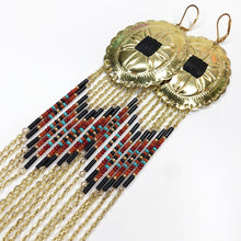 Load image into Gallery viewer, Desert Skies Large Statement Earrings - Gold