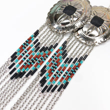 Load image into Gallery viewer, Desert Skies Large Statement Earrings - Silver