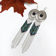 Load image into Gallery viewer, Harvest's Howl Large Statement Earrings - Silver