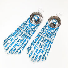 Load image into Gallery viewer, Neon Dream Printed Fringe Earrings