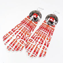 Load image into Gallery viewer, Neon Dream Printed Fringe Earrings