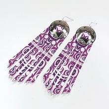 Load image into Gallery viewer, Neon Dream Printed Fringe Earrings