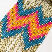 Load image into Gallery viewer, Neon Dreams Large Statement Earrings - Blue