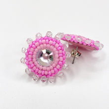 Load image into Gallery viewer, 3 in 1 Pom Pom Earrings - Pink
