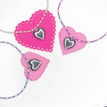 Load image into Gallery viewer, Valentines Locket Chokers - Silver
