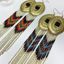 Load image into Gallery viewer, Wild West Statement Earrings - Gold