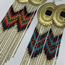 Load image into Gallery viewer, Wild West Statement Earrings - Gold