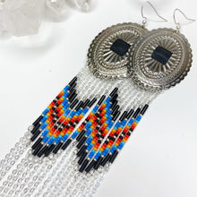 Load image into Gallery viewer, Wild West Statement Earrings - Silver