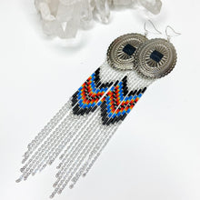 Load image into Gallery viewer, Wild West Statement Earrings - Silver