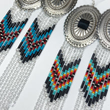 Load image into Gallery viewer, Wild West Statement Earrings - Silver