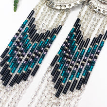 Load image into Gallery viewer, Winter Reflections Concho Statement Earrings - Silver