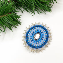 Load image into Gallery viewer, Winter Reflections Headbands with Beaded Pin