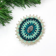 Load image into Gallery viewer, Winter Reflections Headbands with Beaded Pin