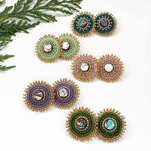 Load image into Gallery viewer, Winter Reflections Abalone Stud Earrings