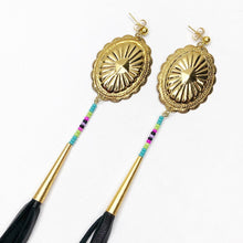 Load image into Gallery viewer, Summer Of Love Tassel Earrings - Turquoise