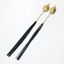 Load image into Gallery viewer, Summer Of Love Tassel Earrings - Turquoise