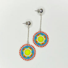 Load image into Gallery viewer, Bright Side Drop Earrings - Yellow Centre