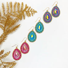 Load image into Gallery viewer, Disco Dynasty Beaded Drop Earrings