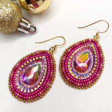 Load image into Gallery viewer, Disco Dynasty Beaded Drop Earrings