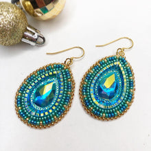 Load image into Gallery viewer, Disco Dynasty Beaded Drop Earrings