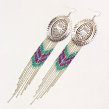 Load image into Gallery viewer, Disco Dynasty Statement Earrings - Silver