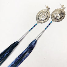 Load image into Gallery viewer, Disco Dynasty Tassel Earrings - Silver