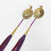 Load image into Gallery viewer, Disco Dynasty Tassel Earrings - Gold