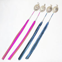 Load image into Gallery viewer, Disco Dynasty Tassel Earrings - Silver