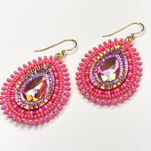 Load image into Gallery viewer, Divine Being Beaded Drop Earrings - Coral
