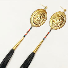 Load image into Gallery viewer, Fire Tassel Earrings