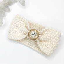 Load image into Gallery viewer, Baby/Toddler Knit Headbands with Beaded Brooch