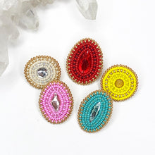 Load image into Gallery viewer, Baby/Toddler Knit Headbands with Beaded Brooch