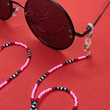 Load image into Gallery viewer, Pink Paisley Mask with 4 in 1 Beaded lanyard - Mod Pink