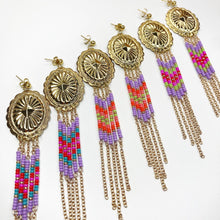 Load image into Gallery viewer, Neon Nirvana Chain Earrings