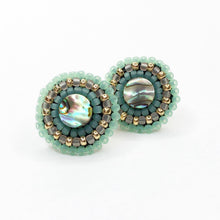 Load image into Gallery viewer, Serenity Abalone Stud Earrings