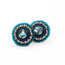 Load image into Gallery viewer, Serenity Abalone Stud Earrings