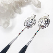 Load image into Gallery viewer, Serenity Tassel Earrings - Silver