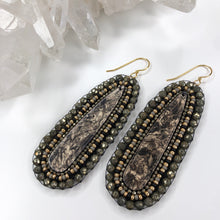 Load image into Gallery viewer, Spirits & Spells Beaded Drop Earrings - Pyrite