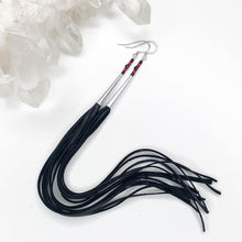 Load image into Gallery viewer, Spirits & Spells Leather Tassel Earrings