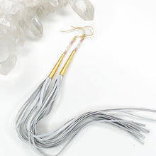 Load image into Gallery viewer, Spirits & Spells Leather Tassel Earrings