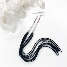 Load image into Gallery viewer, Spirits & Spells Leather Tassel Earrings
