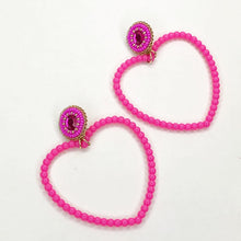 Load image into Gallery viewer, 2 in 1 Sweetheart Earrings - Pink